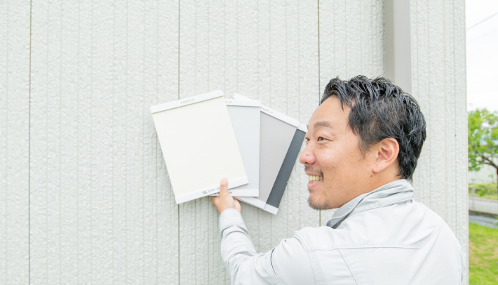 色選びをしている代表