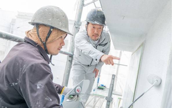 指示をしている代表の様子