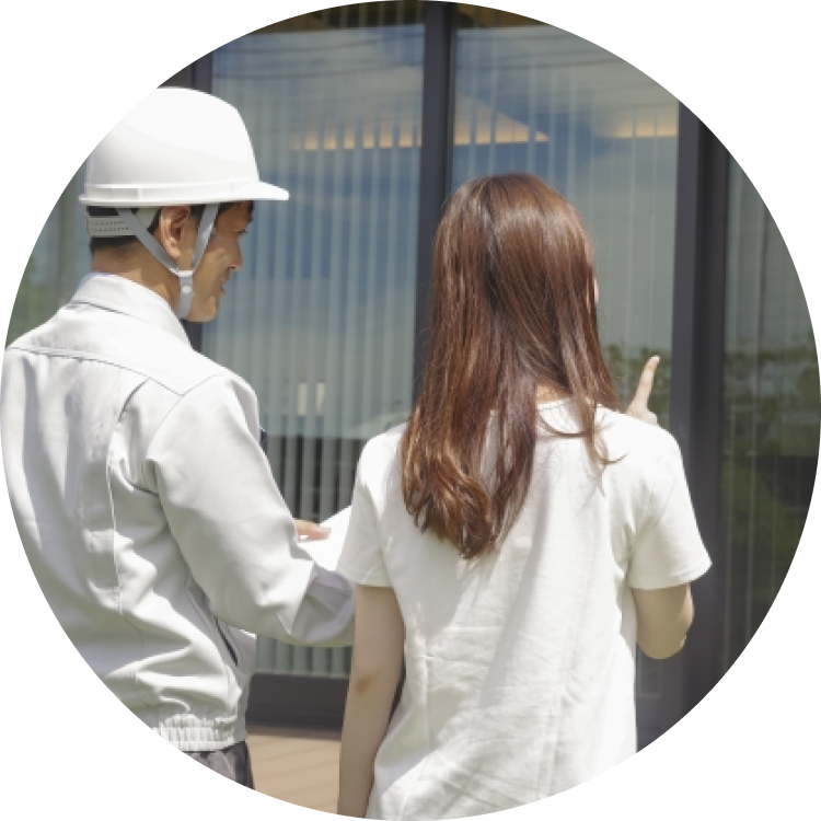 説明している様子